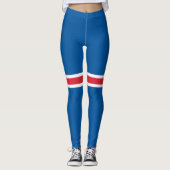 Leggings Drapeau d'Islande (Devant)