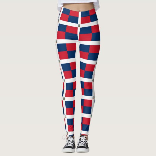Leggings Drapeau dominicain (Devant)