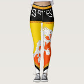 Leggings Drapeau du Bhoutan (Devant)