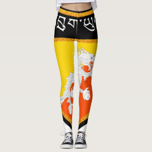 Leggings Drapeau du Bhoutan
