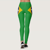 Leggings Drapeau du Brésil Bandeira do Brasil (Dos)