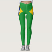 Leggings Drapeau du Brésil Bandeira do Brasil (Devant)