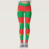 Leggings Drapeau du Burkina Faso (Devant)
