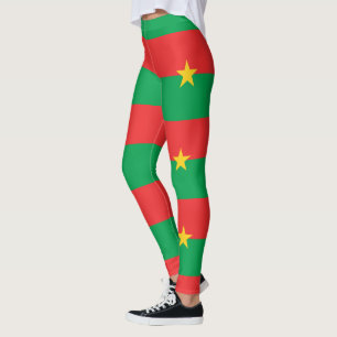Leggings Drapeau du Burkina Faso