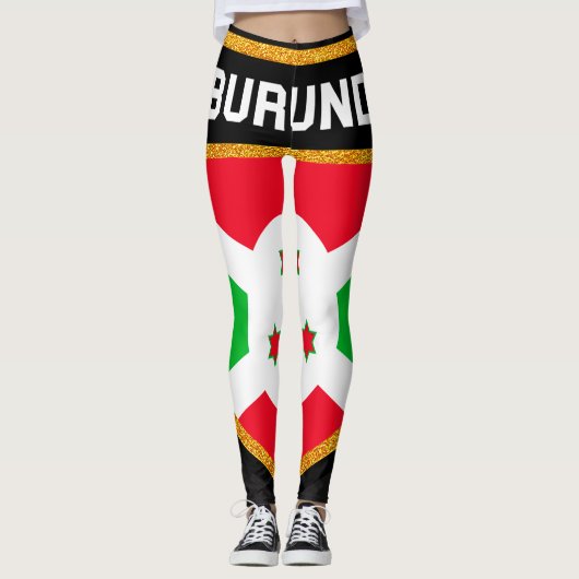 Leggings Drapeau du Burundi (Devant)