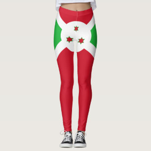 Leggings Drapeau du Burundi patriotique