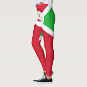 Leggings Drapeau du Burundi patriotique (Gauche)