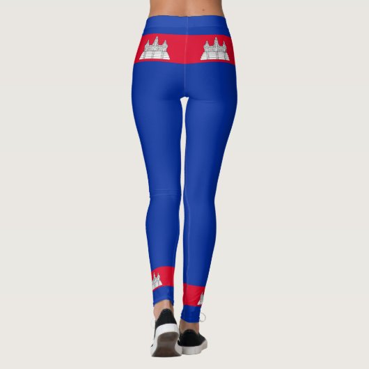 Leggings Drapeau du Cambodge (Dos)