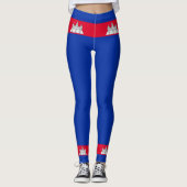 Leggings Drapeau du Cambodge (Devant)