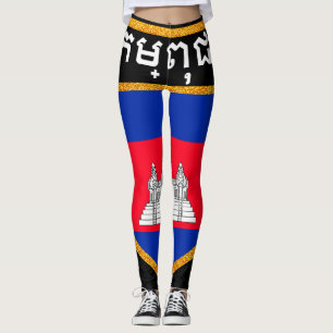 Leggings Drapeau du Cambodge