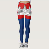 Leggings Drapeau du Cambodge Cool (Devant)