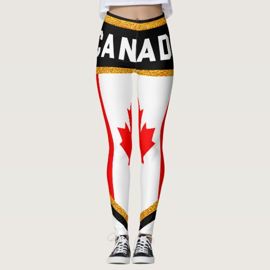Leggings Drapeau du Canada (Devant)