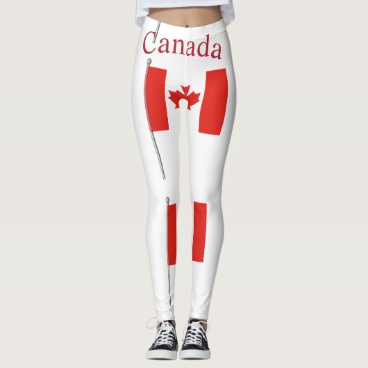 Leggings Drapeau du Canada Thunder_Cove (Devant)