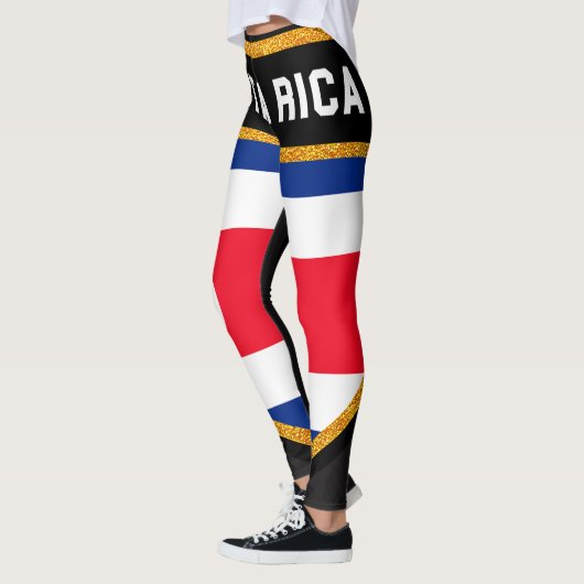 Leggings Drapeau du Costa Rica (Gauche)