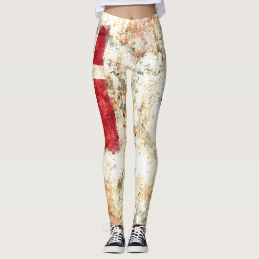 Leggings Drapeau du Danemark (Devant)