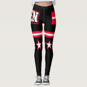 Leggings Drapeau du Danemark (Devant)