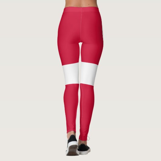 Leggings Drapeau du Danemark ou drap danois (Dos)