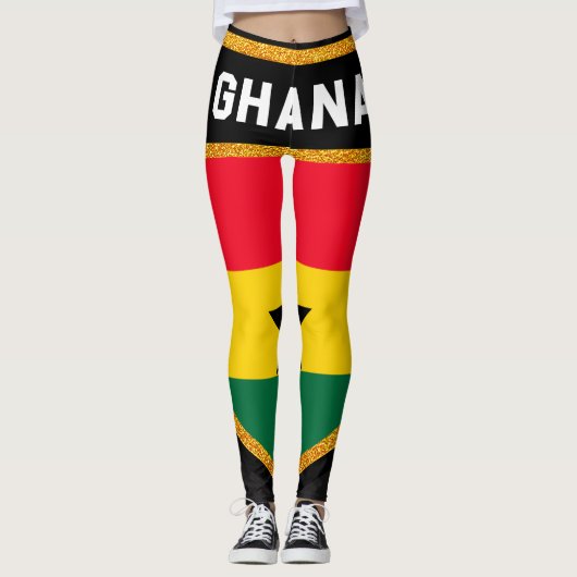 Leggings Drapeau du Ghana (Devant)