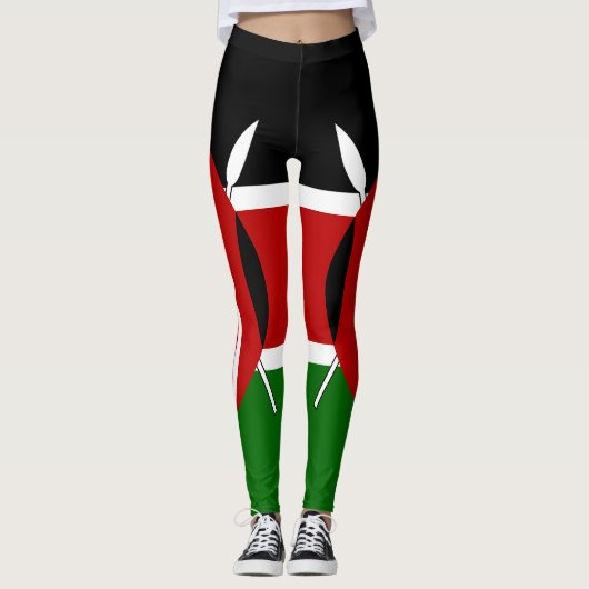 Leggings Drapeau du Kenya (Devant)