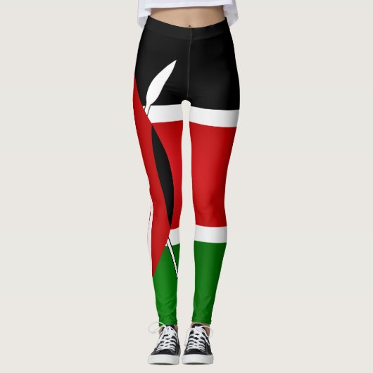 Leggings Drapeau du Kenya Cool (Devant)