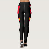 Leggings Drapeau du Kirghizistan (Dos)