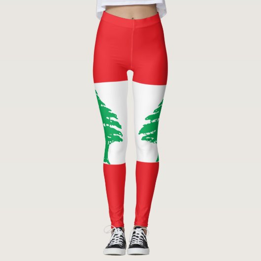 Leggings Drapeau du Liban (Devant)