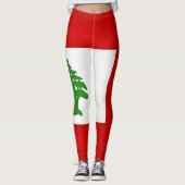 Leggings Drapeau du Liban Cool (Devant)