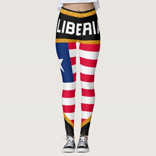 Leggings Drapeau du Libéria (Devant)