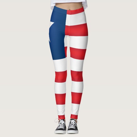 Leggings Drapeau du Liberia Cool (Devant)