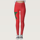 Leggings Drapeau du Maroc Cool (Devant)