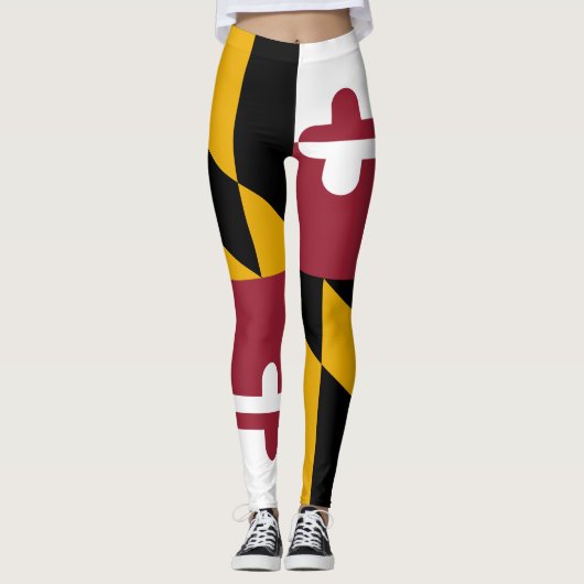Leggings Drapeau du Maryland (Devant)