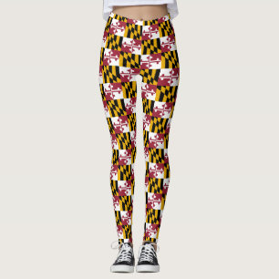 Leggings Drapeau du Maryland, drapeau d'état américain
