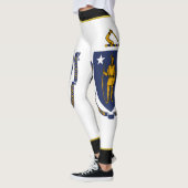Leggings Drapeau du Massachusetts (Gauche)