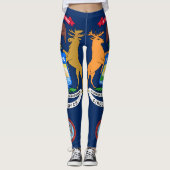 Leggings Drapeau du Michigan (Devant)
