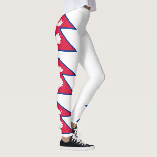 Leggings Drapeau du Népal