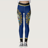 Leggings Drapeau du New Hampshire (Devant)