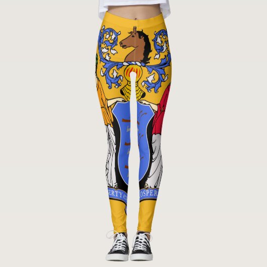 Leggings Drapeau du New Jersey (Devant)