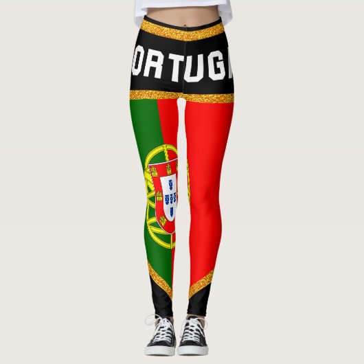 Leggings Drapeau du Portugal (Devant)