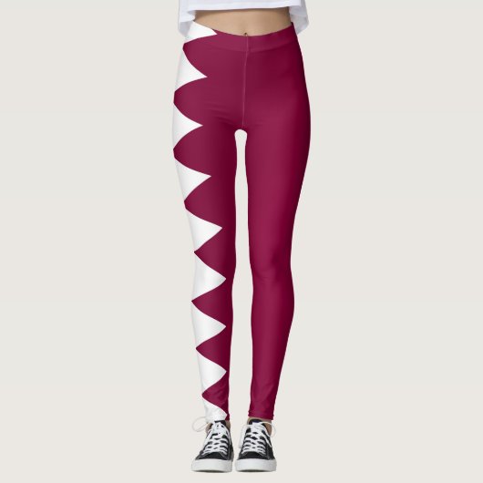 Leggings Drapeau du Qatar cool (Devant)