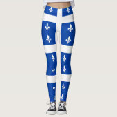 Leggings Drapeau du Québec (Devant)
