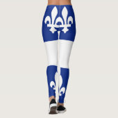 Leggings Drapeau du Québec et texte - Drapeau Québec et (Dos)