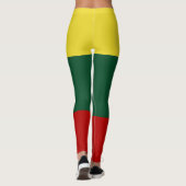 Leggings Drapeau du rouge de vert jaune de la Lithuanie (Dos)