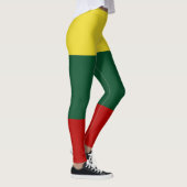 Leggings Drapeau du rouge de vert jaune de la Lithuanie (Droite)
