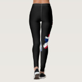 Leggings Drapeau du Royaume-Uni motif Rouge Bleu Blanc Unio (Dos)