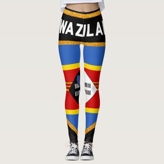 Leggings Drapeau du Souaziland (Devant)