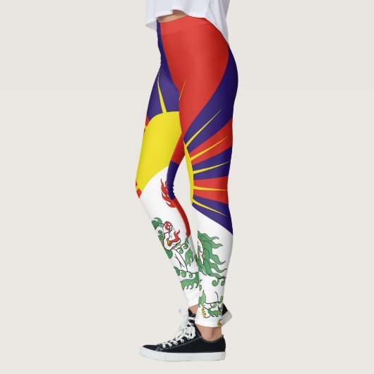 Leggings Drapeau du Tibet libre (Gauche)