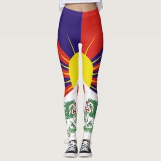 Leggings Drapeau du Tibet libre