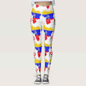 Leggings Drapeau du Venezuela (Devant)