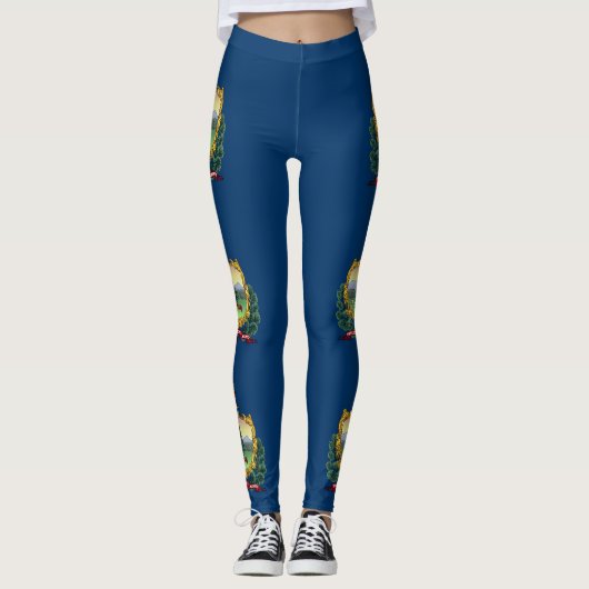 Leggings Drapeau du Vermont (Devant)
