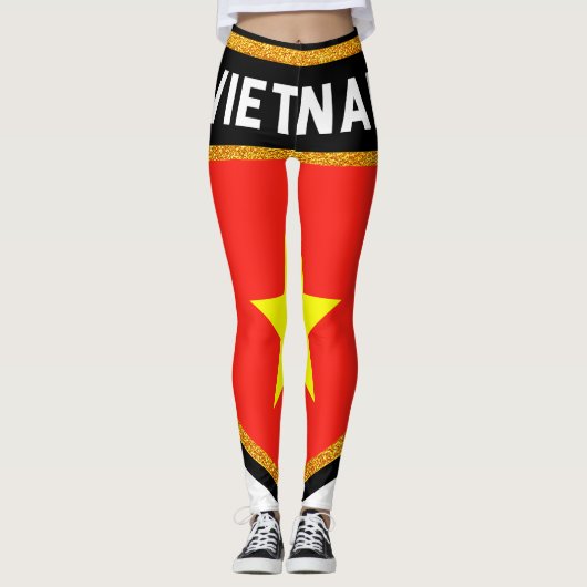 Leggings Drapeau du Vietnam (Devant)